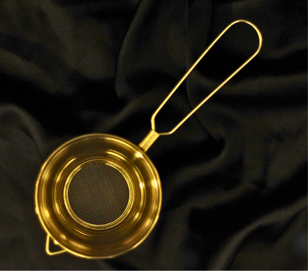 Gold Brass Tea Strainer