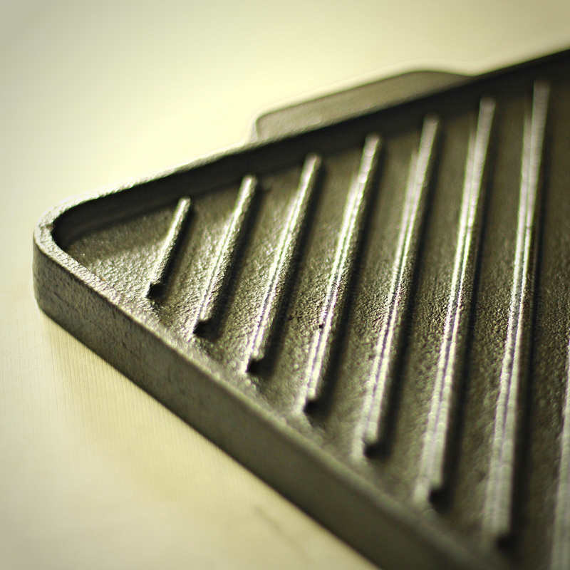 Dual Use Cast Iron Grill Pan and Dosa Pan | Reversible
