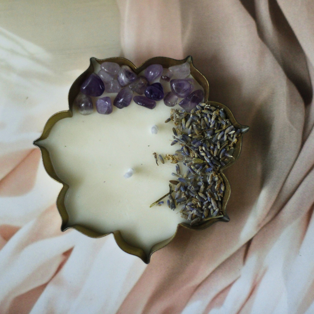 Lotus Urli Handmade Soy Candle | Hand-Poured Luxury Intention Candles for Gifting
