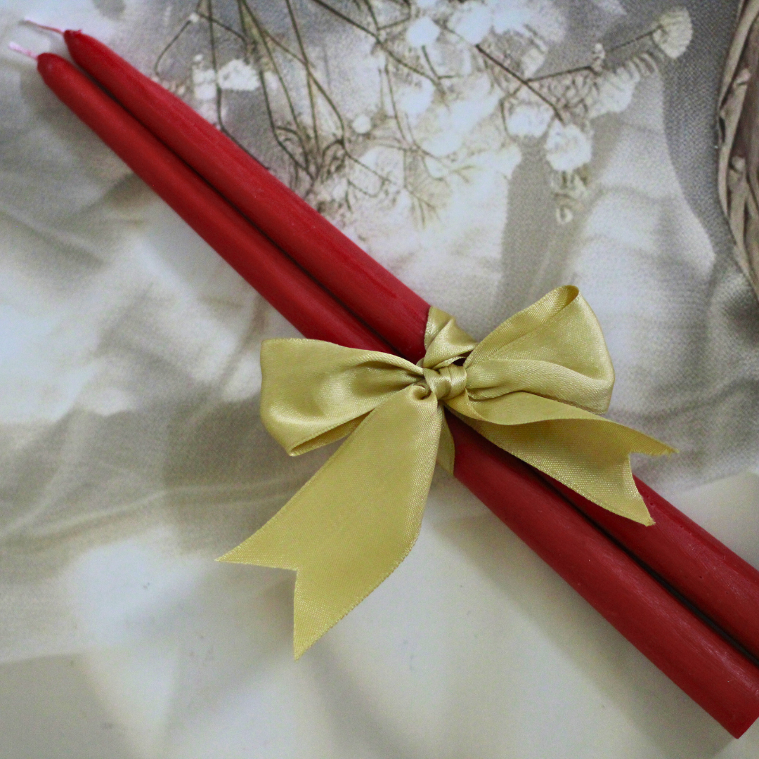 Hand poured Soy Wax Tall Taper Candles | Set of 2