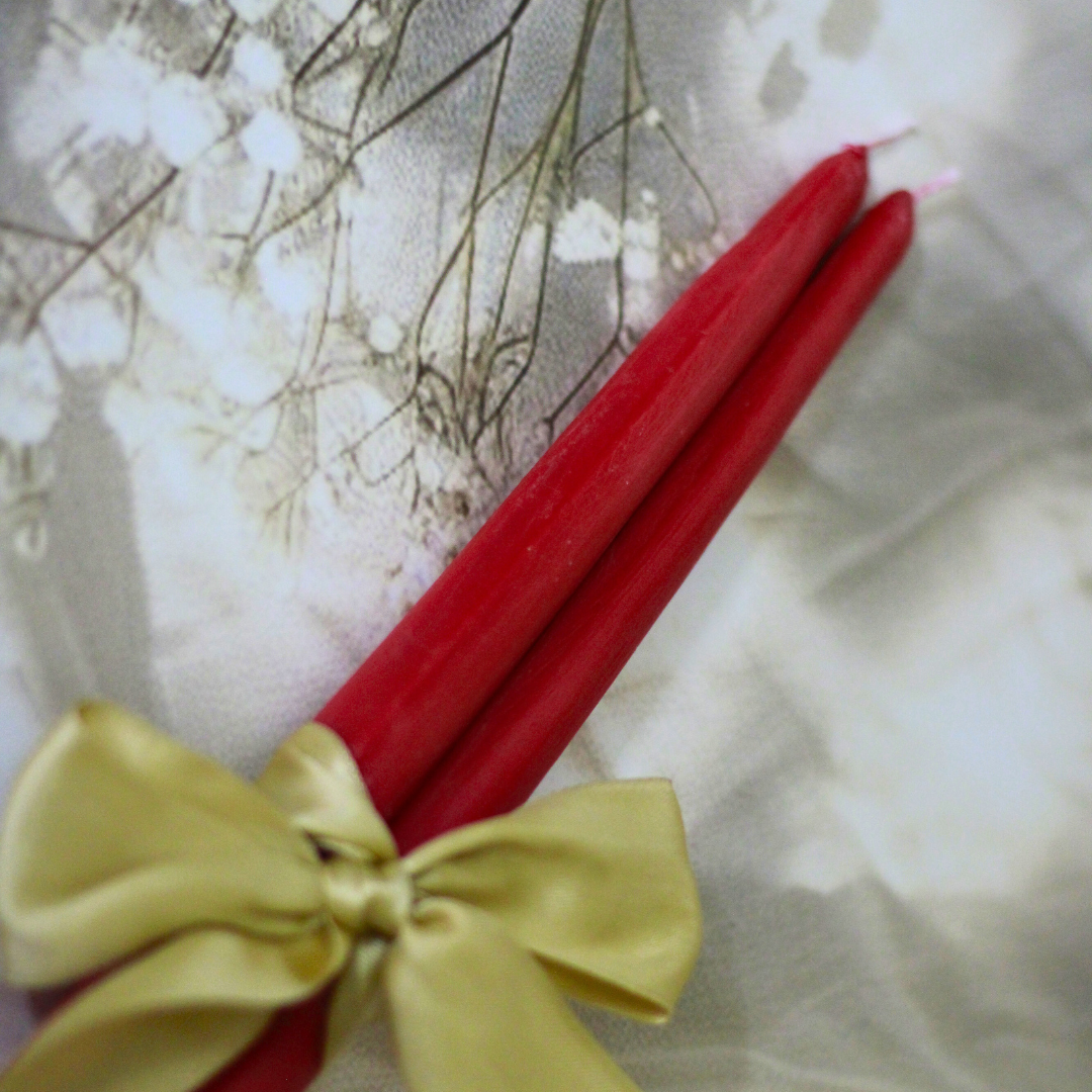 Hand poured Soy Wax Tall Taper Candles | Set of 2