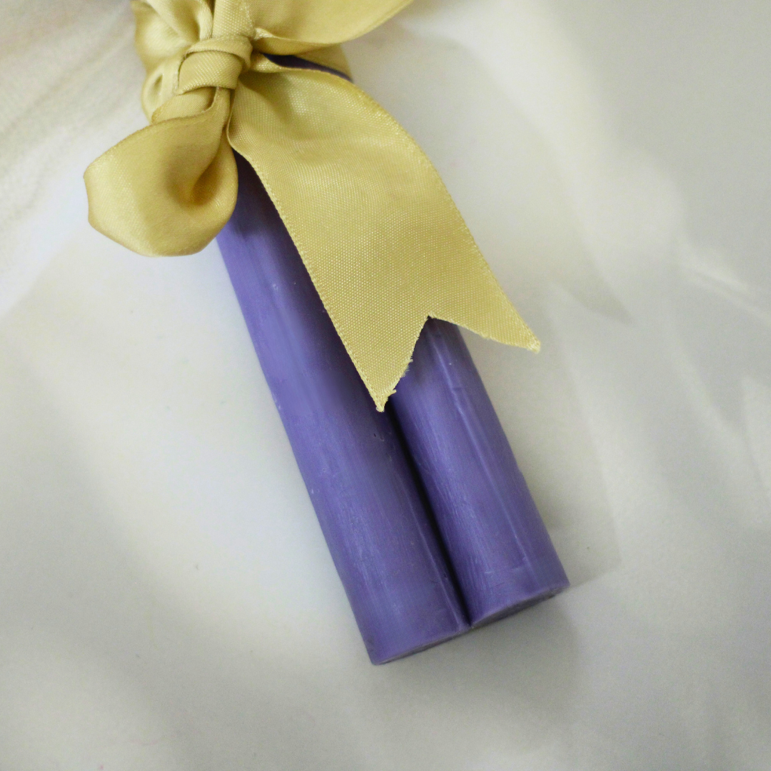Hand poured Soy Wax Tall Taper Candles | Set of 2
