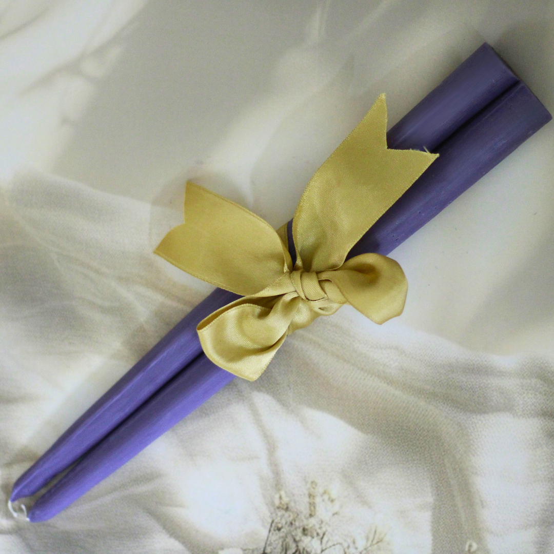 Hand poured Soy Wax Tall Taper Candles | Set of 2