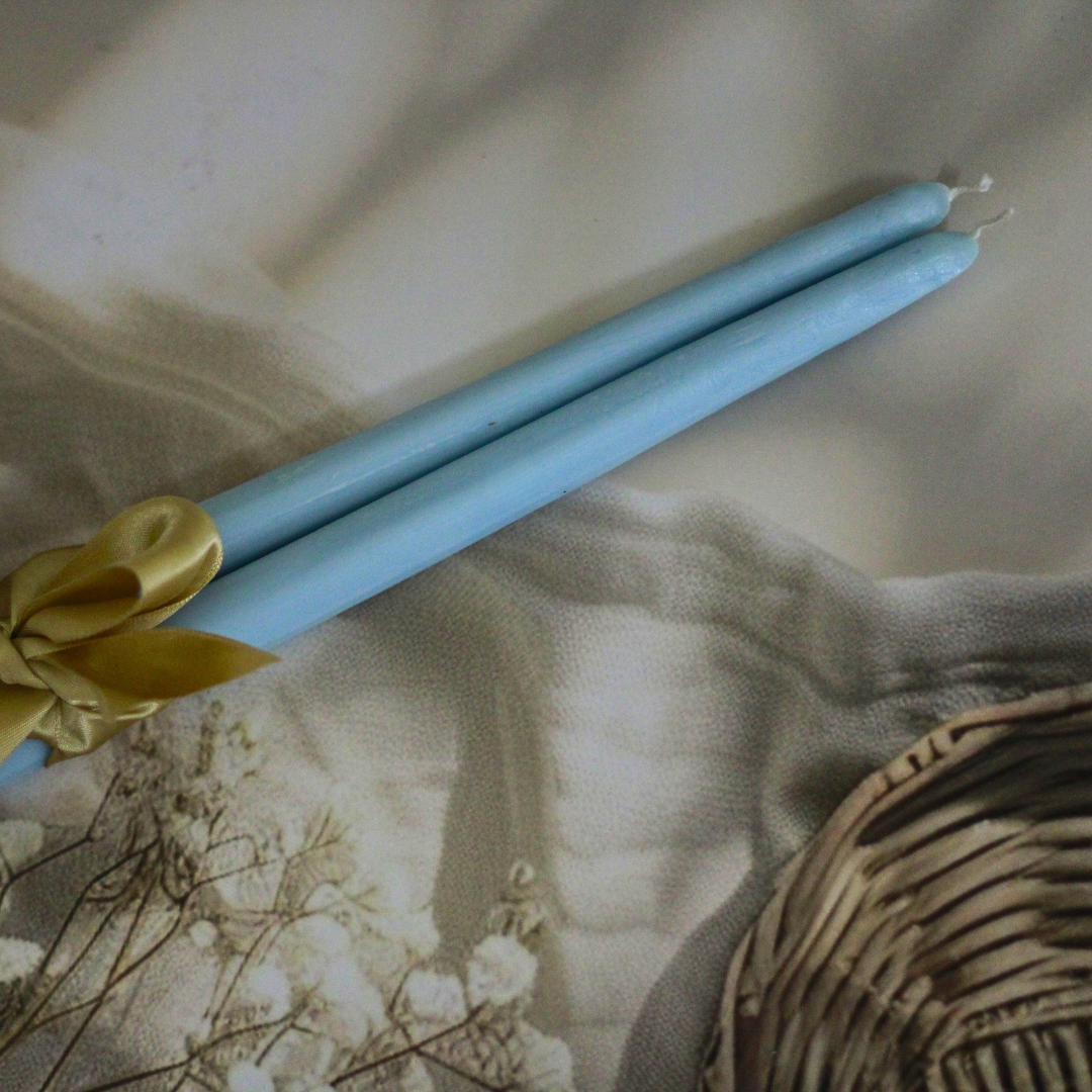 Hand poured Soy Wax Tall Taper Candles | Set of 2