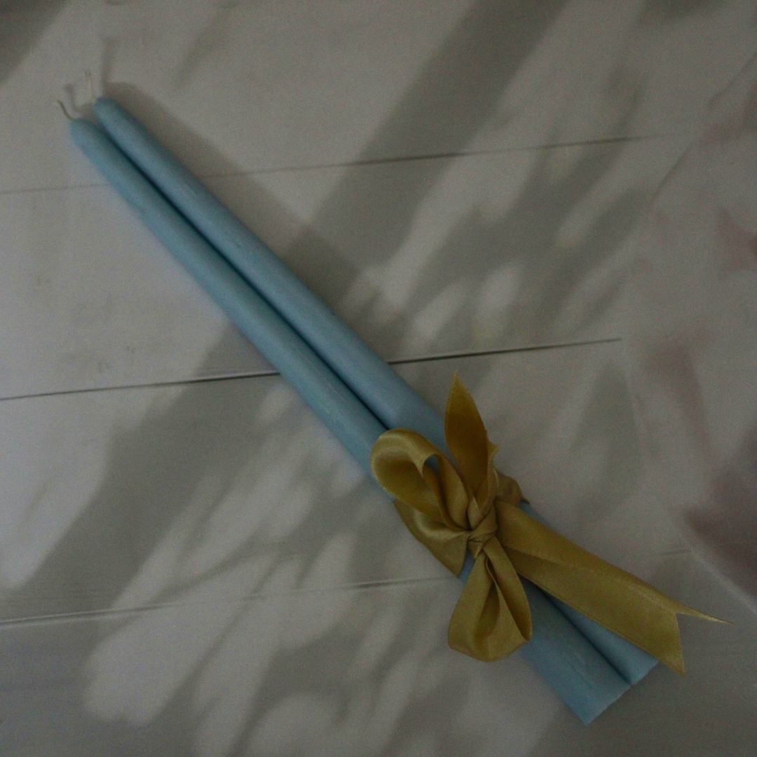 Hand poured Soy Wax Tall Taper Candles | Set of 2