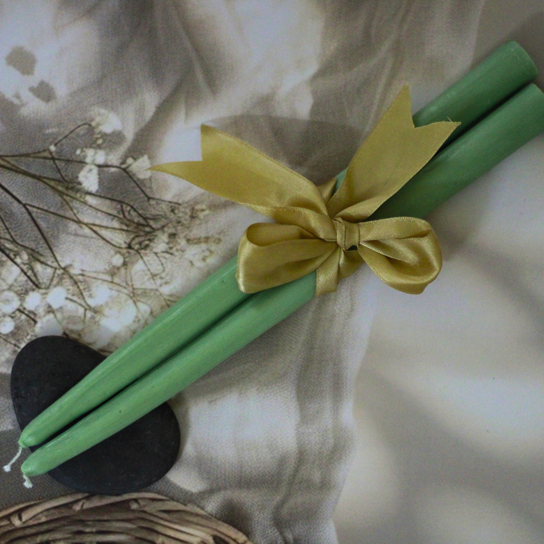 Hand poured Soy Wax Tall Taper Candles | Set of 2