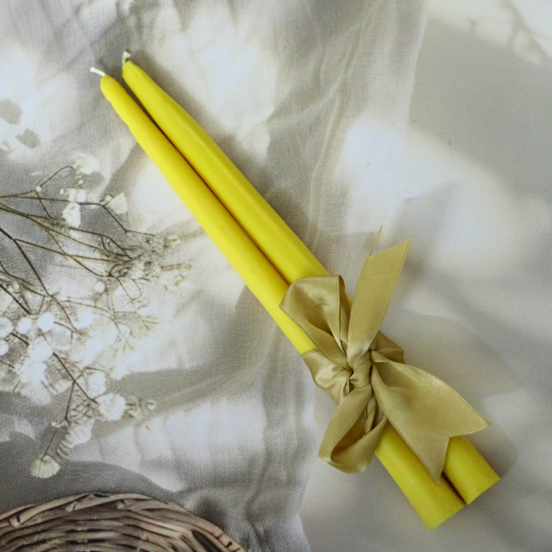 Hand poured Soy Wax Tall Taper Candles | Set of 2