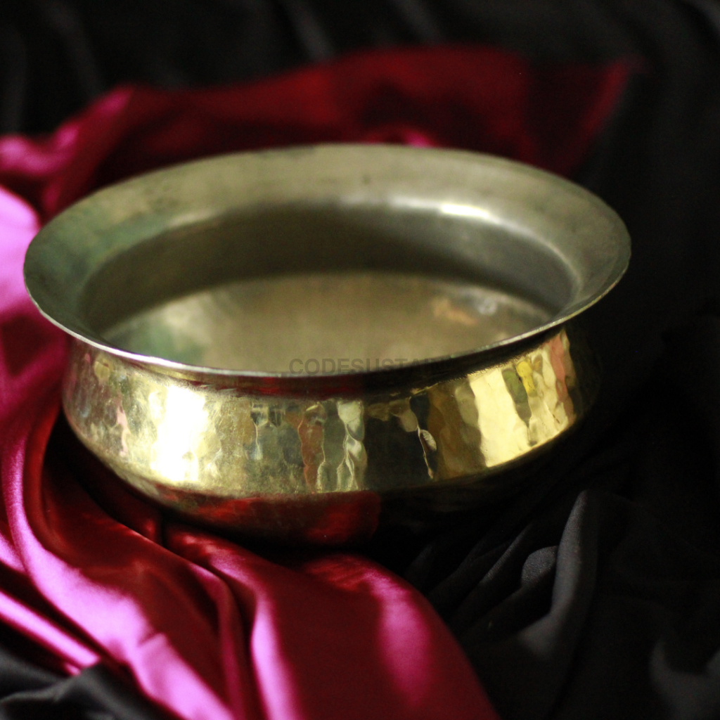 Antique Brass Handi | Pital Handi with Kalai | Non toxic and Teflon free Cookware