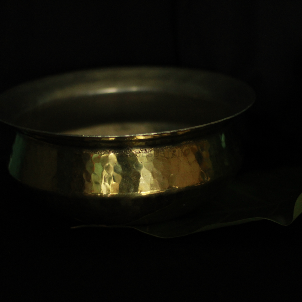 Antique Brass Handi | Pital Handi with Kalai | Non toxic and Teflon free Cookware