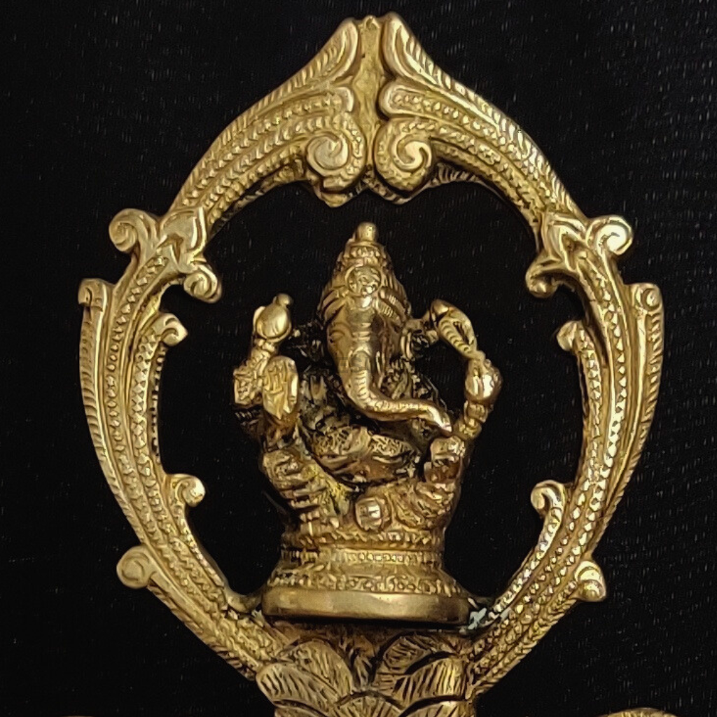 Antique Brass Large Ganesha Urli | Pooja Urli Puja item