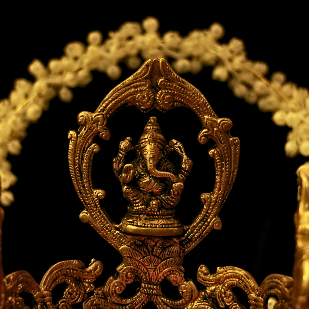 Antique Brass Large Ganesha Urli | Pooja Urli Puja item
