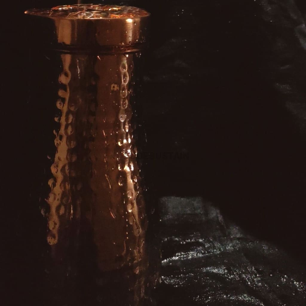 Copper Bottle with Tumbler | Copper Carafe with Tumbler - Codesustain