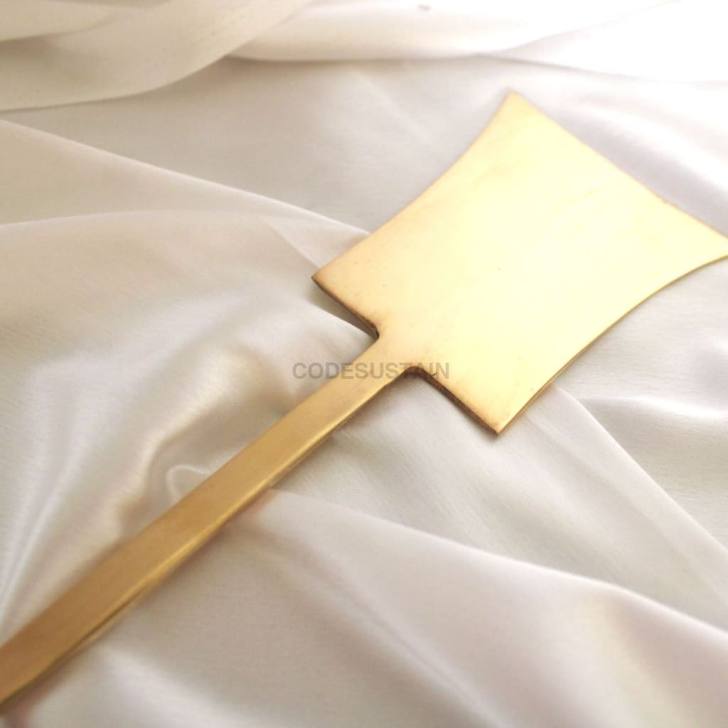 Copy Of Ays Brass Cooking Ladles With Wooden Handles (Set 5)