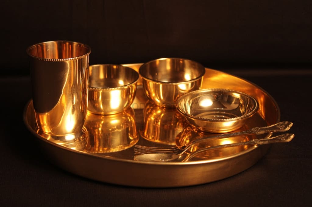 Ayās Brass | Pital Dinner Set | Ayās Collection - Codesustain