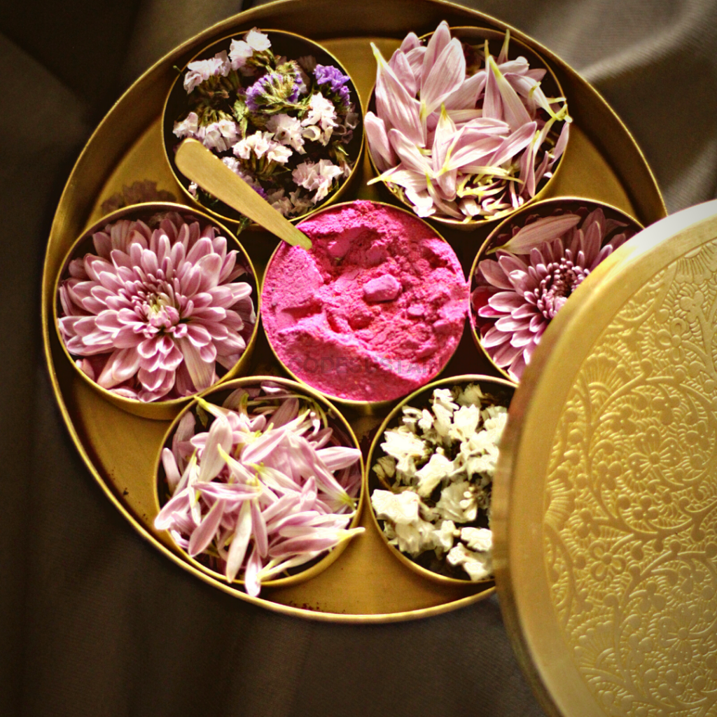 Brass Traditional Pooja Samagridaan | Compact Box - Codesustain Ventuures Pvt Ltd