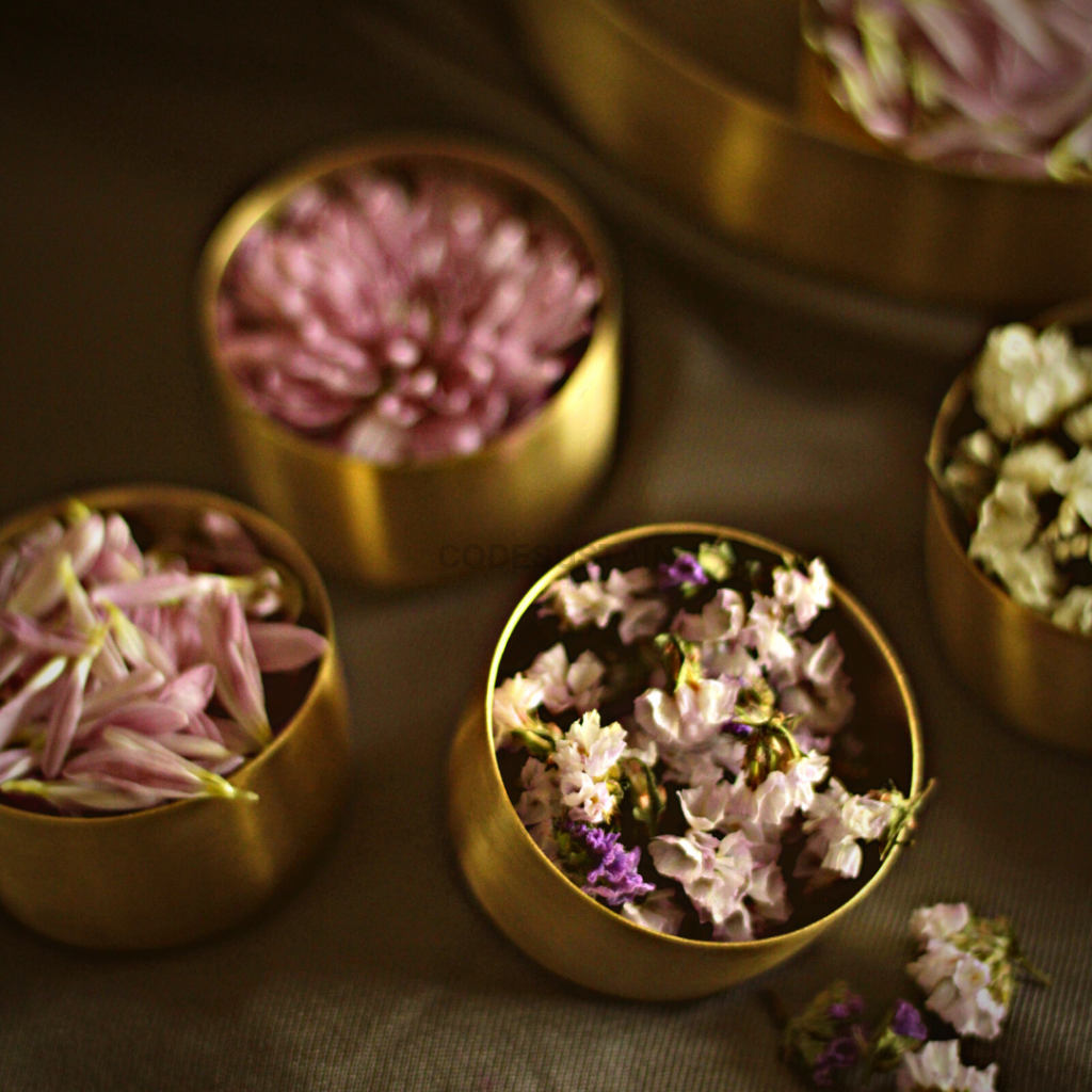 Brass Traditional Pooja Samagridaan | Compact Box - Codesustain Ventuures Pvt Ltd