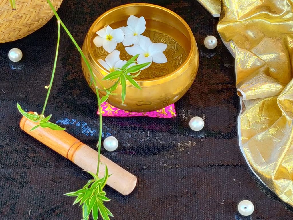 Limited Edition Buddhist Meditation Handcrafted Engraved Brass Singing Bowl - Codesustain