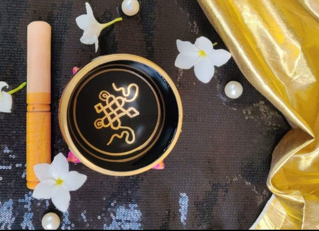 Limited Edition Buddhist Meditation Handcrafted Engraved Brass Singing Bowl - Codesustain