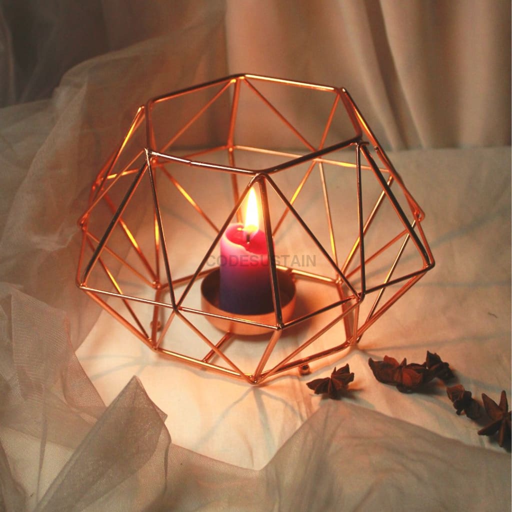 Hexagon Single Candle | Tealight Holder
