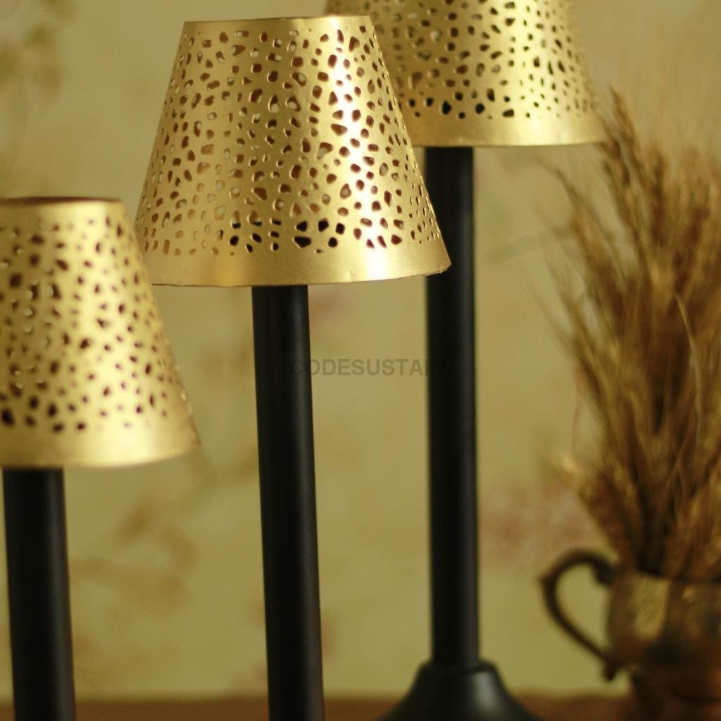 Elegance Brass Finish Gold Lamps Home Decor