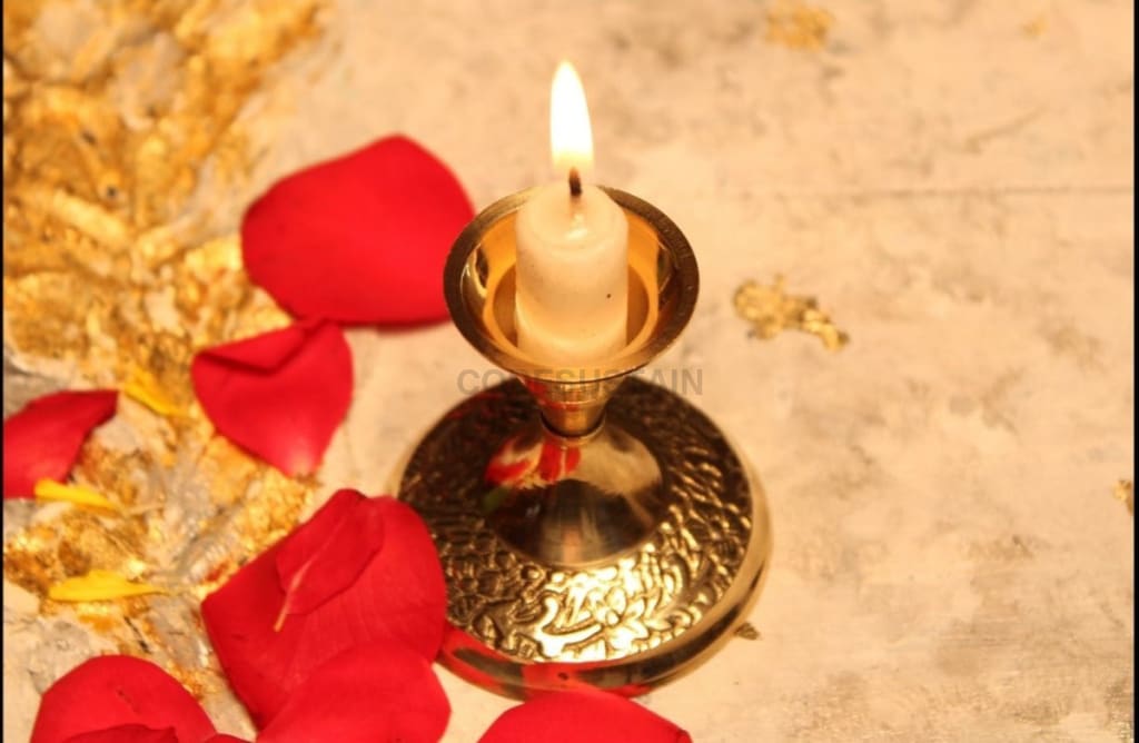 Vintage Brass Compact Candle Holders | Gold Taper Candlesticks |Tableware |Set of 2 - Codesustain