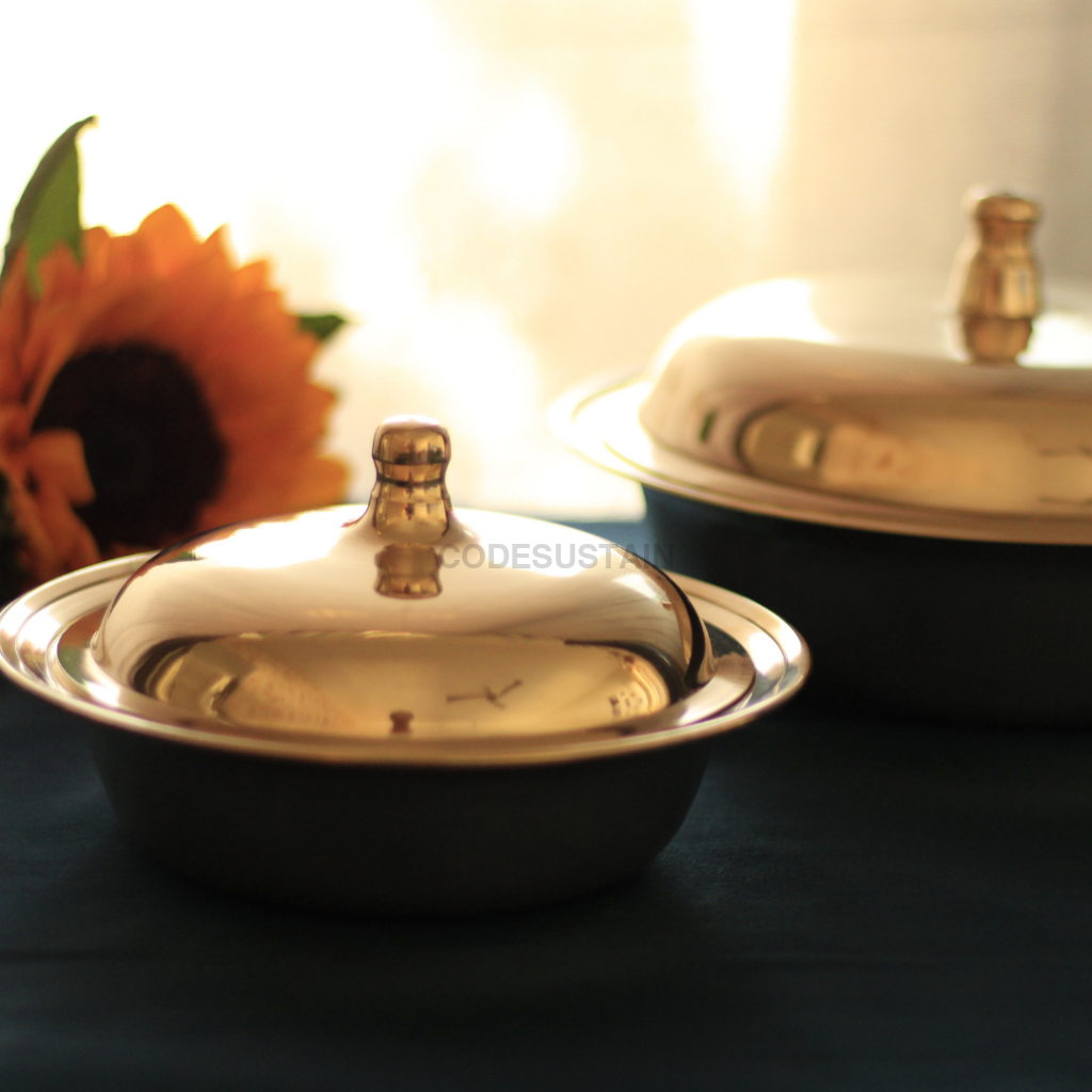 Golden Kansa Serving Bowl Serveware