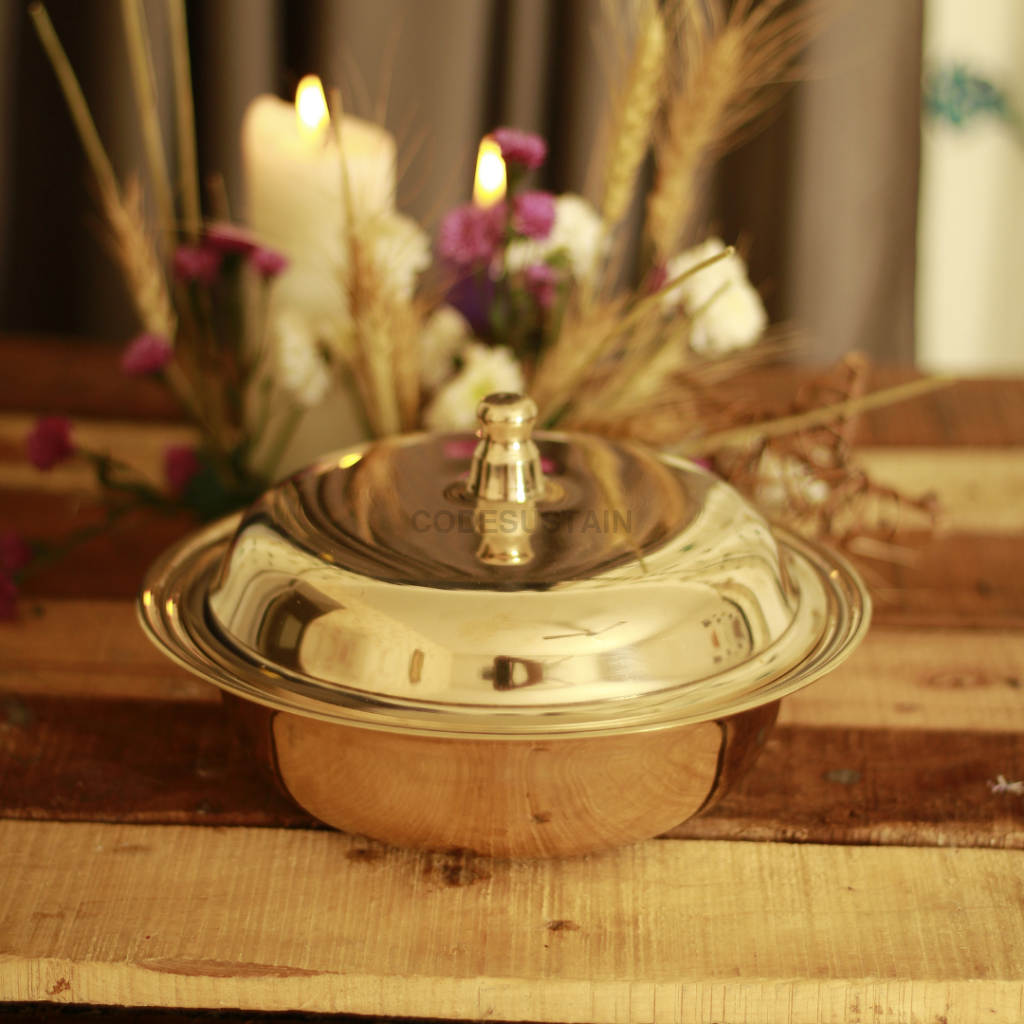 Golden Kansa Serving Bowl Serveware