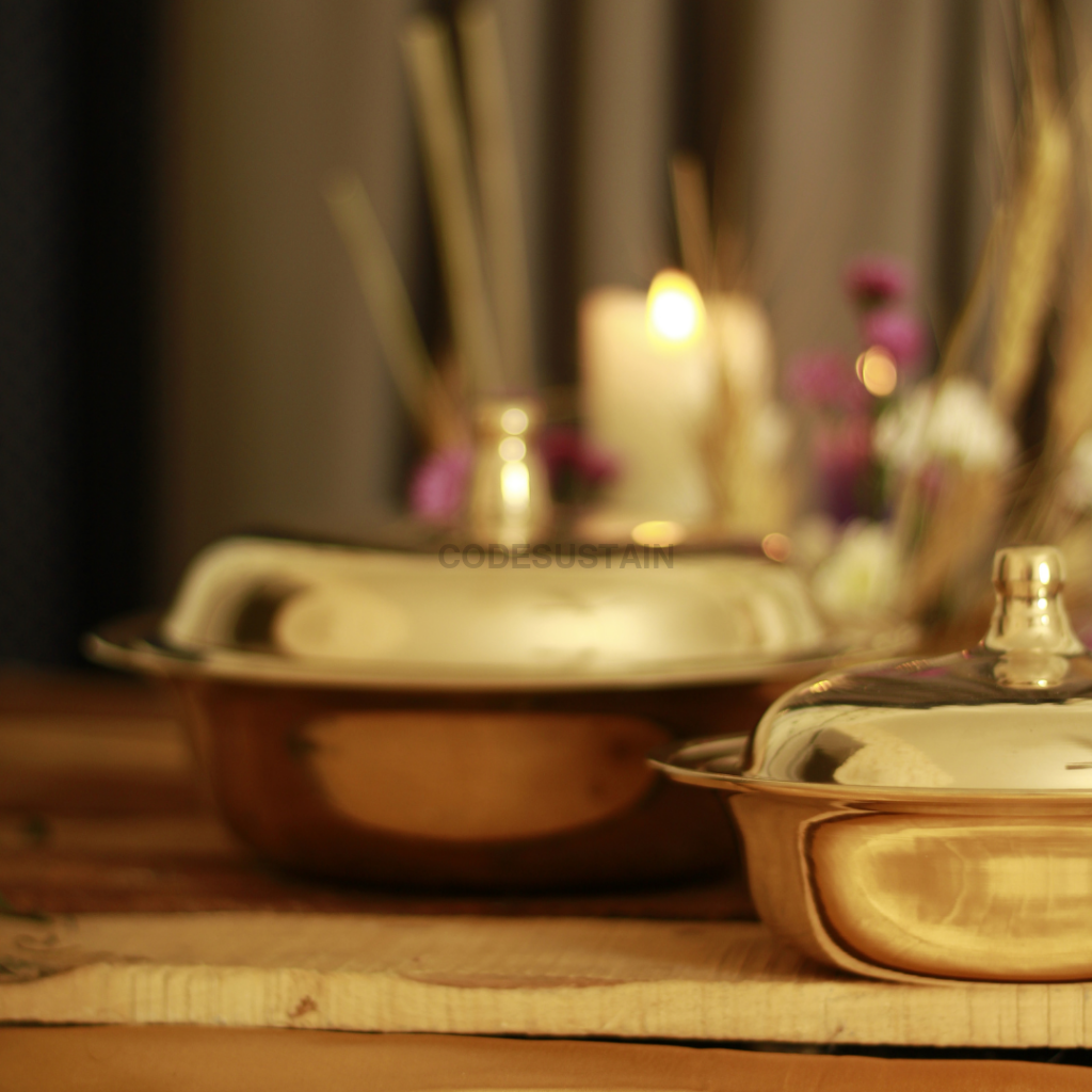 Golden Kansa Serving Bowl Serveware