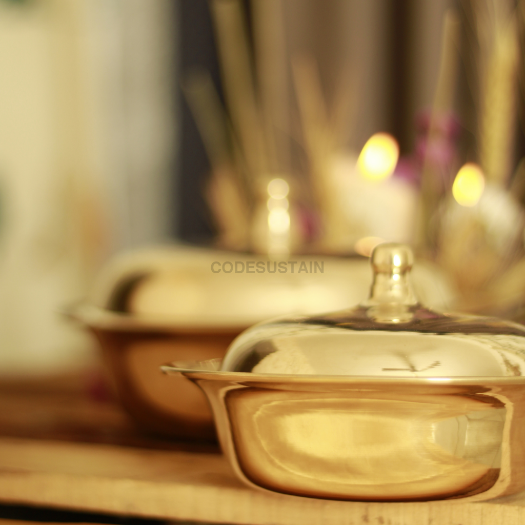 Golden Kansa Serving Bowl Serveware