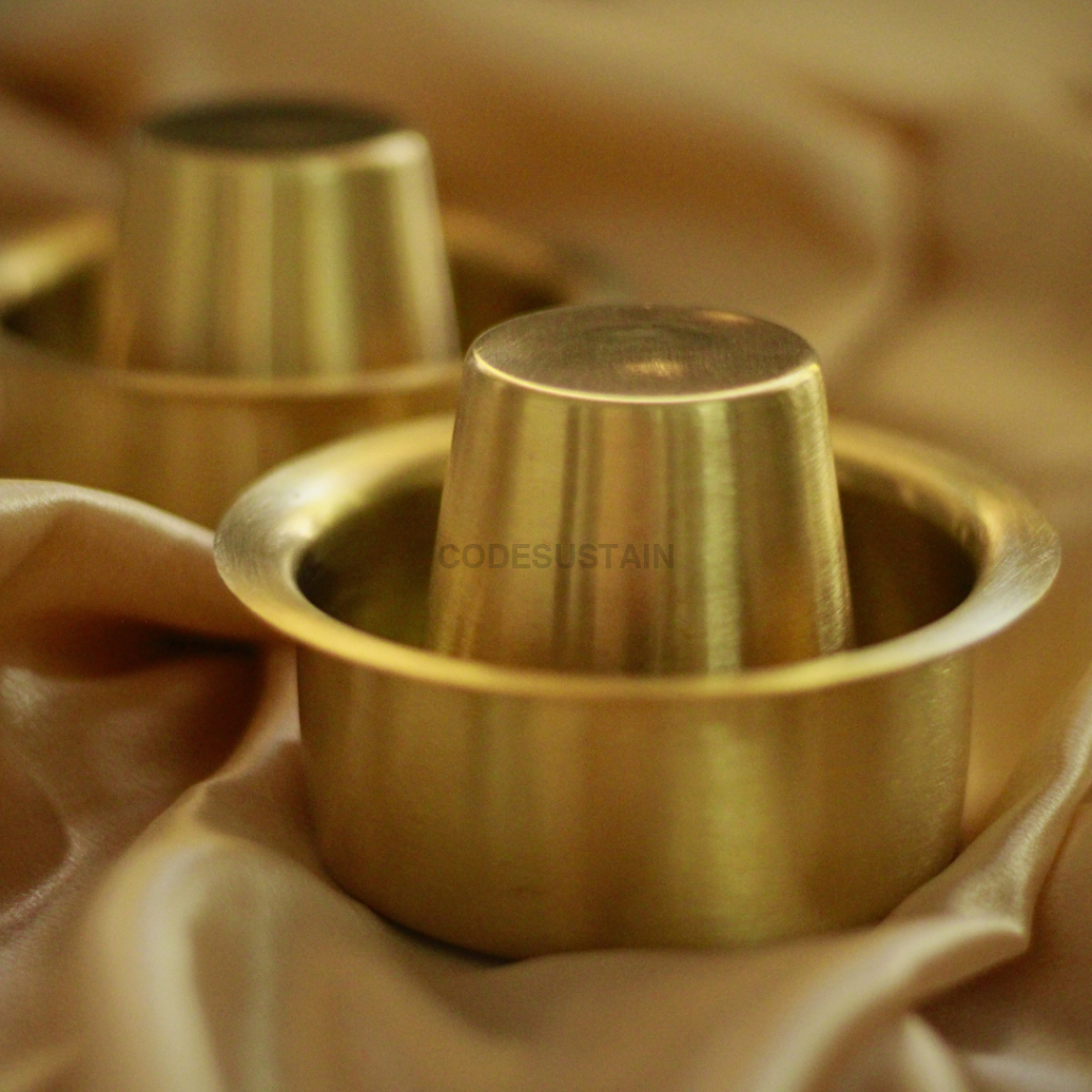 Handmade Brass Coffee Filter with Davara Set | Coffee Set in a Gift Box Tableware