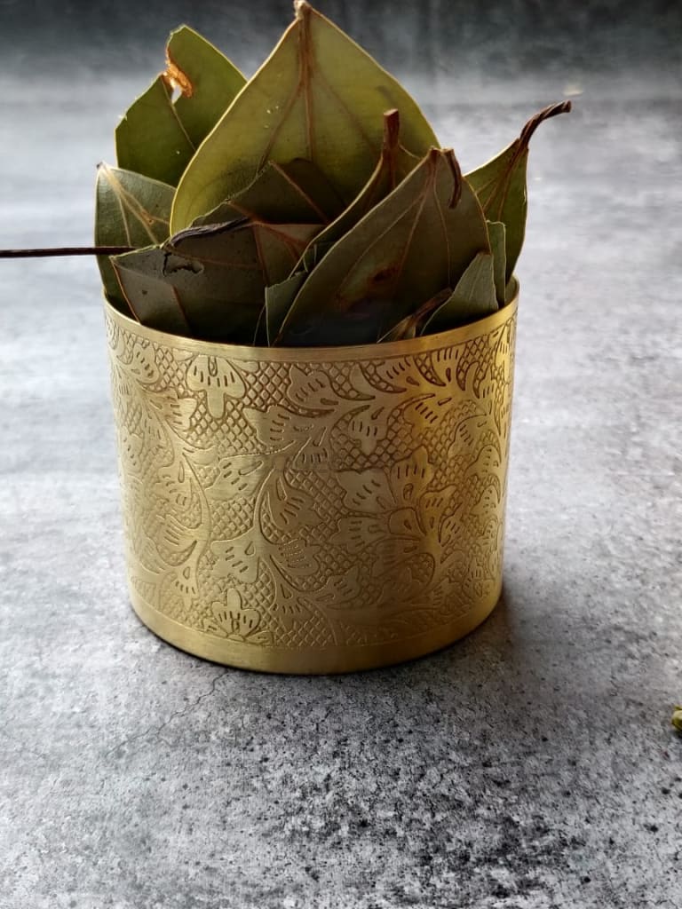 AyÄs Pure Brass Large Masala Box | Spice Box | 8 inches - Codesustain
