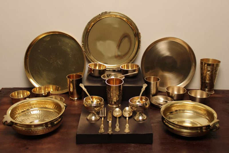 Ayās Rustic Brass Cutlery Set (4 pieces) - Codesustain