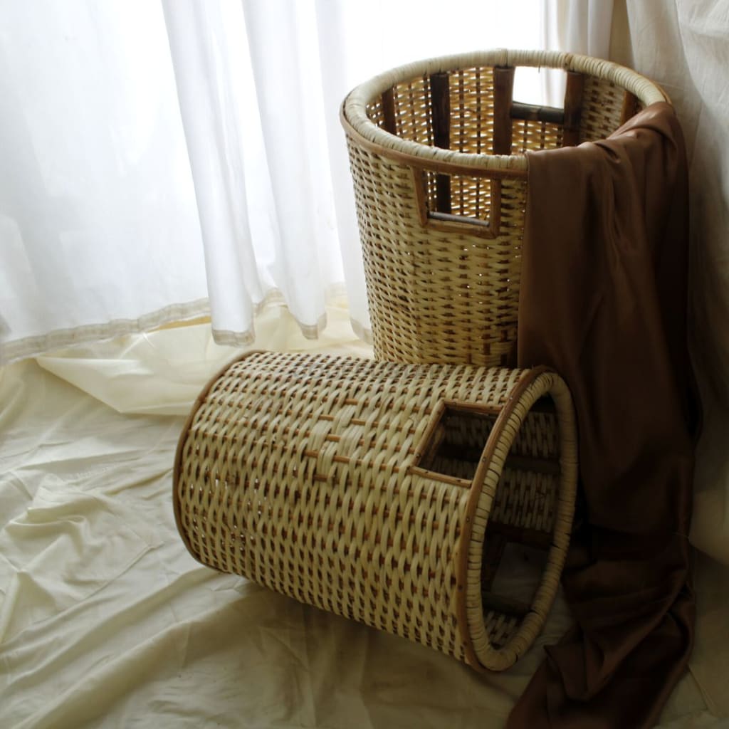 Cane Laundry Basket Bags