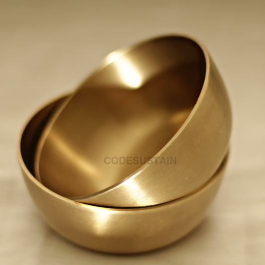 Antique Finish Pure Bronze | Kansa Katori - Set Of 2 Serveware