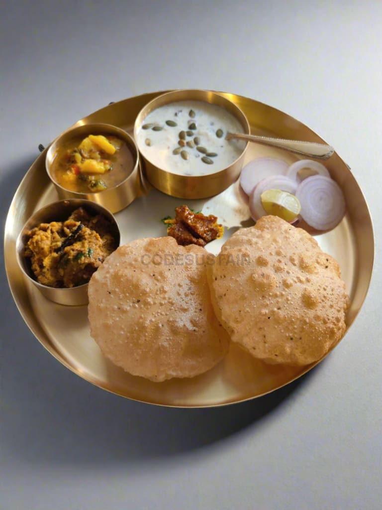 Heirloom Brass Thali Set | Pital Dinner Dinnerware