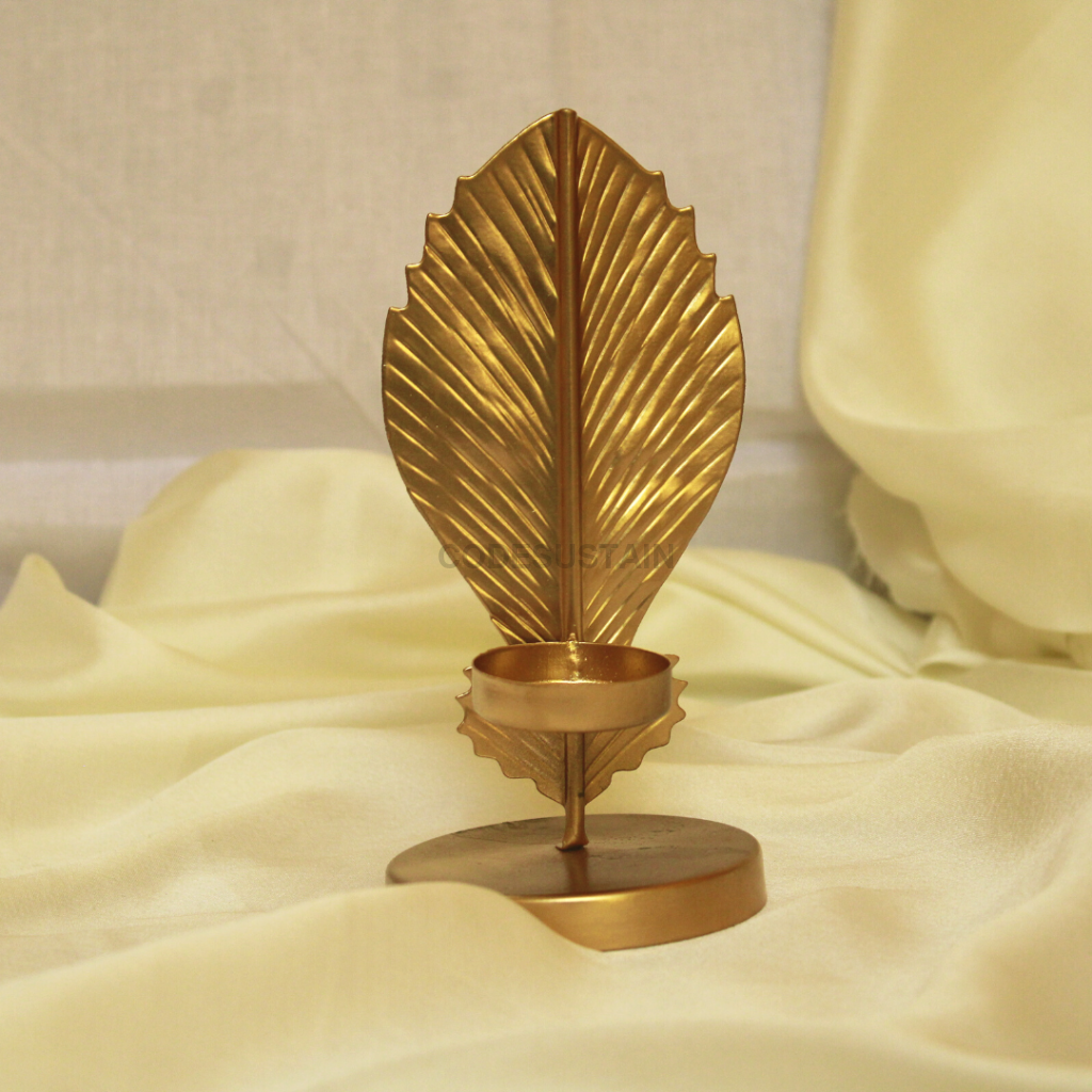 Leaf Tea Light Stand