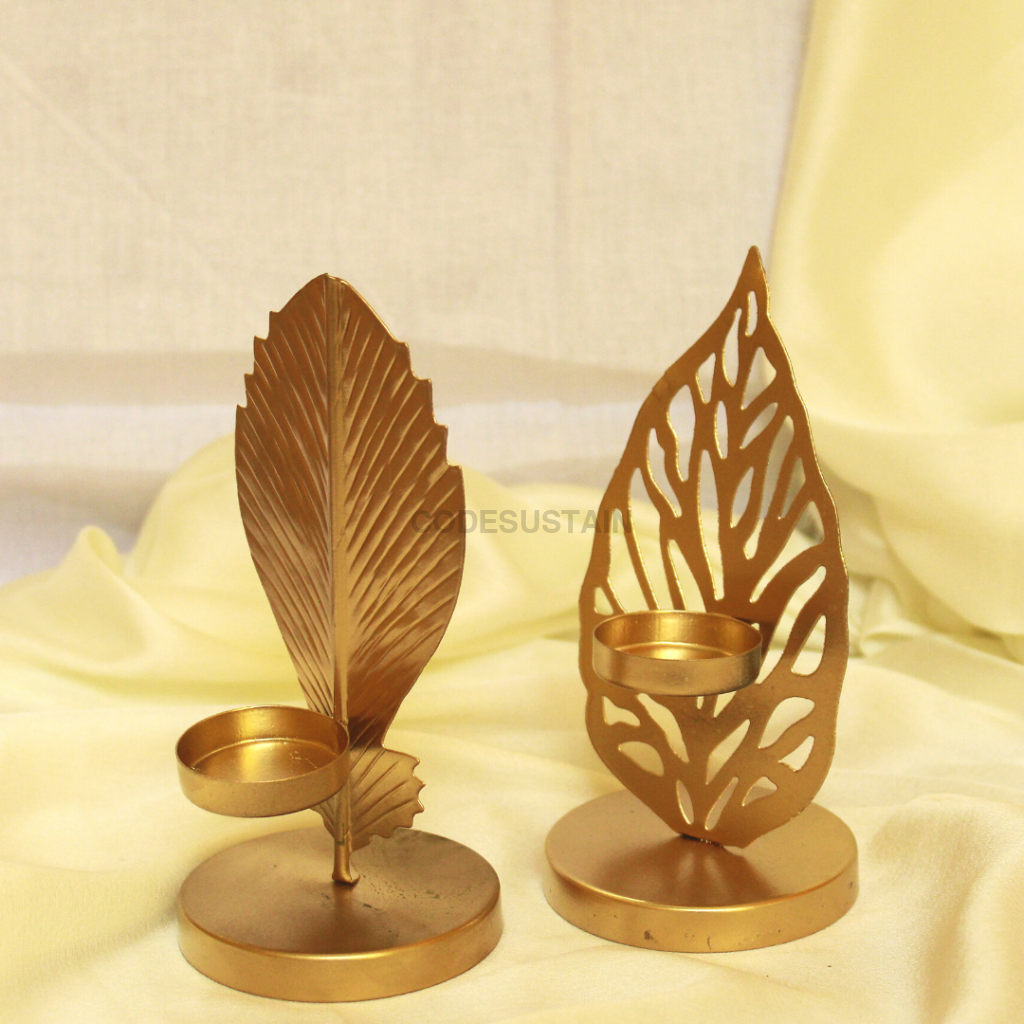 Leaf Tea Light Stand