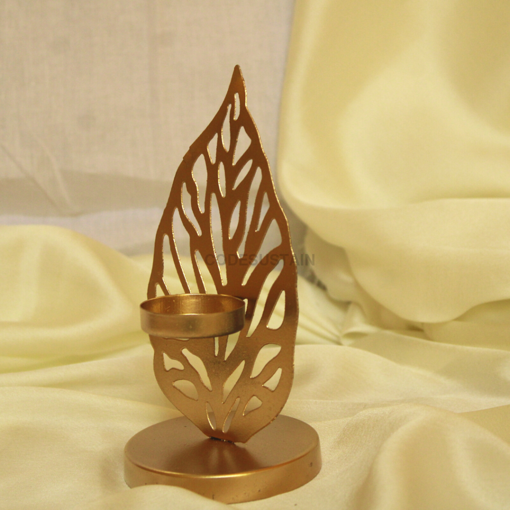 Leaf Tea Light Stand