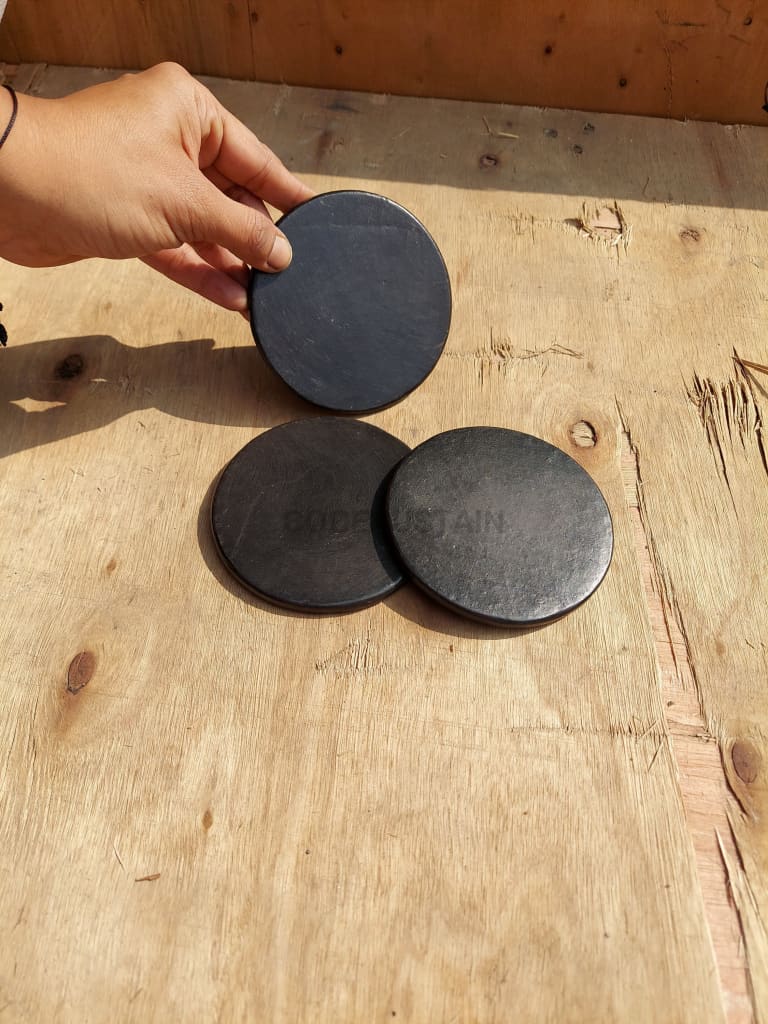 Longpi Black Pottery Coasters (Set of 4) - Codesustain