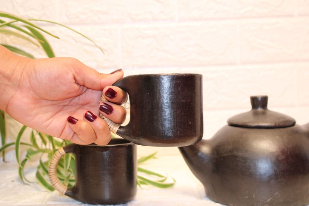 Longpi Black Pottery Tea Set - Codesustain
