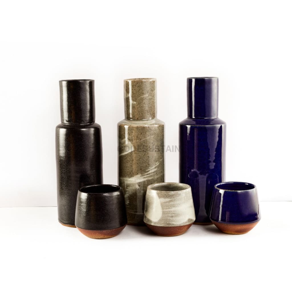 StoneLuxe Handcrafted Bottle With Cup - Codesustain