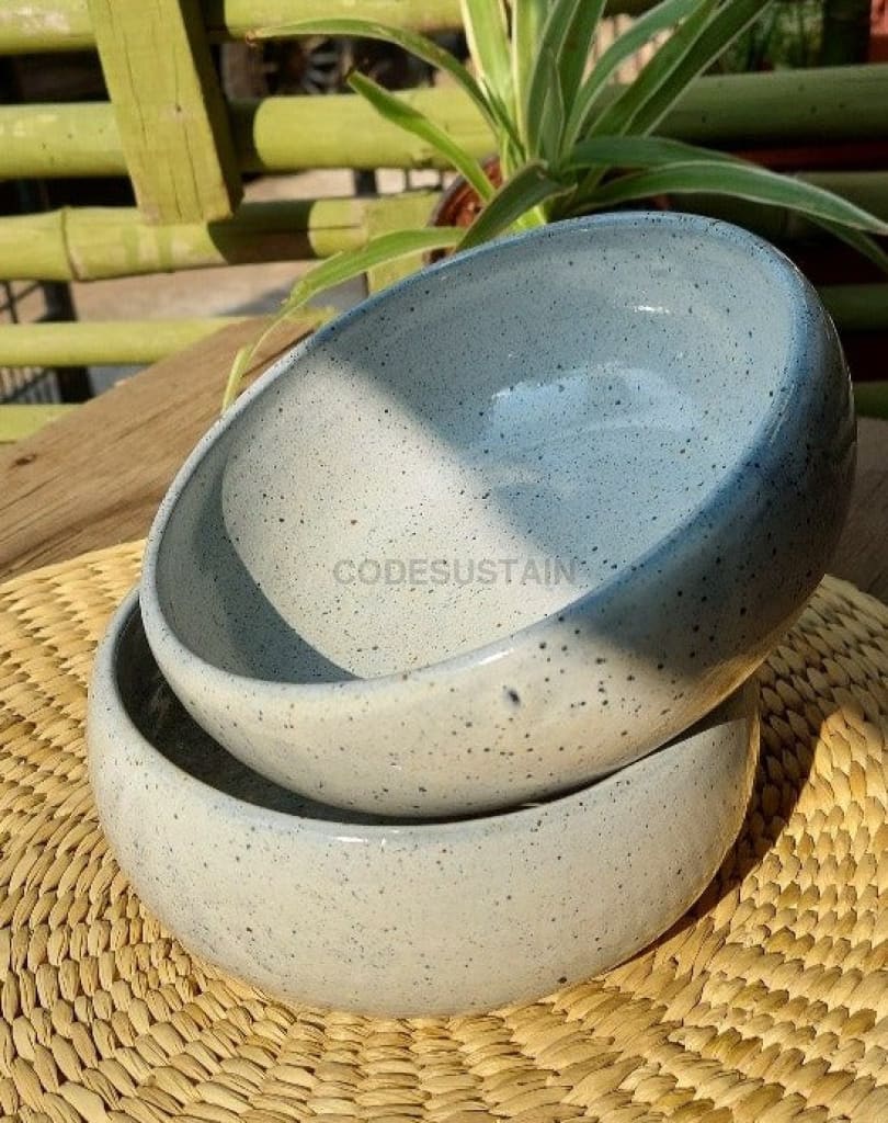 Stoneluxe Serving Bowl l Curry Bowl| Breakfast Bowl | Pasta Bowl | 6 inches - Codesustain