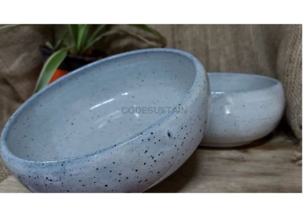 Stoneluxe Serving Bowl l Curry Bowl| Breakfast Bowl | Pasta Bowl | 6 inches - Codesustain