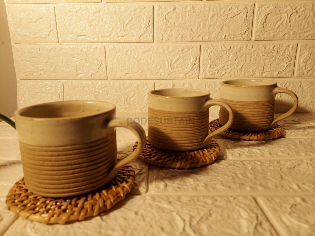 Cusinart Stoneware Ribbed Coffee/Tea Mug - Codesustain