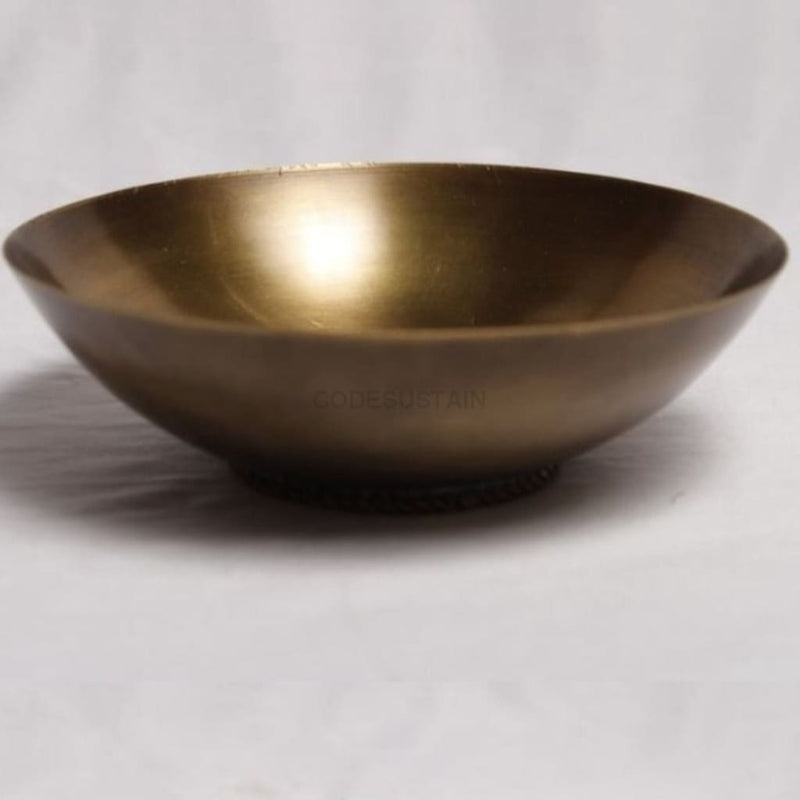 Sudha Antique Brass Bowl | Fruit Bowl | Pasta Bowl | Serving Bowl - Codesustain