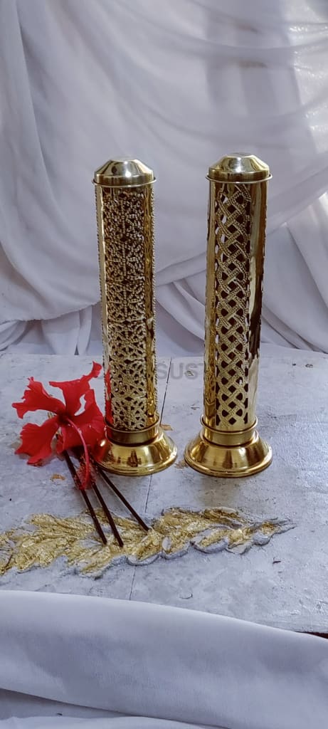 Veda Golden Brass Incense Holder - Codesustain