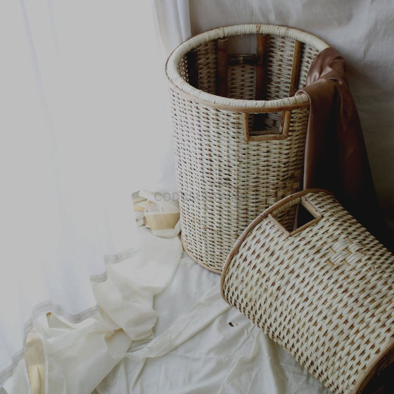 Cane Laundry Basket Bags