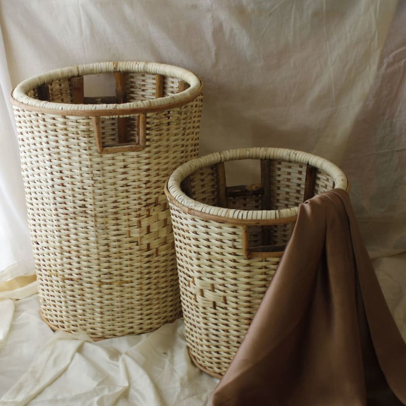 Cane Laundry Basket Bags