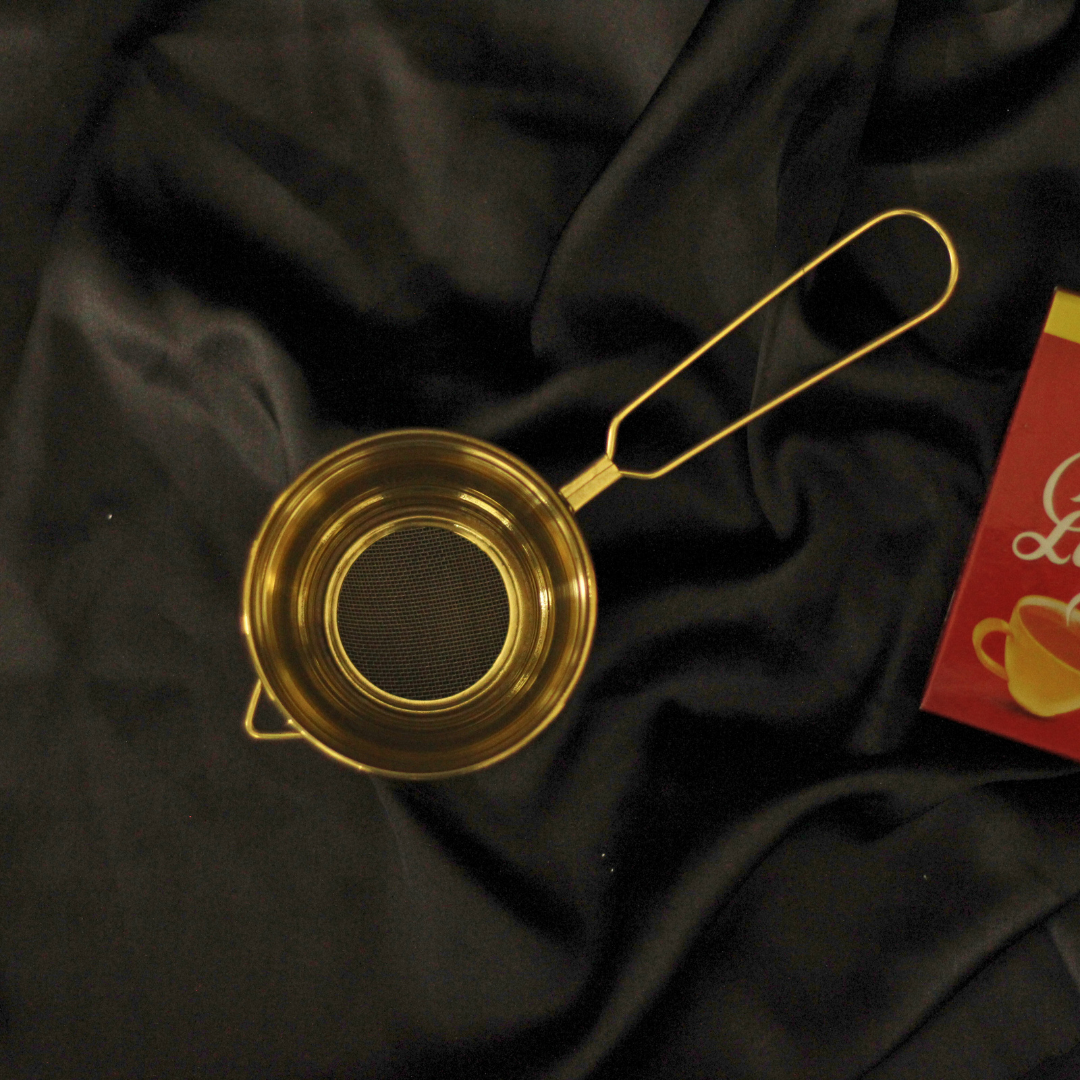 Gold Brass Tea Strainer