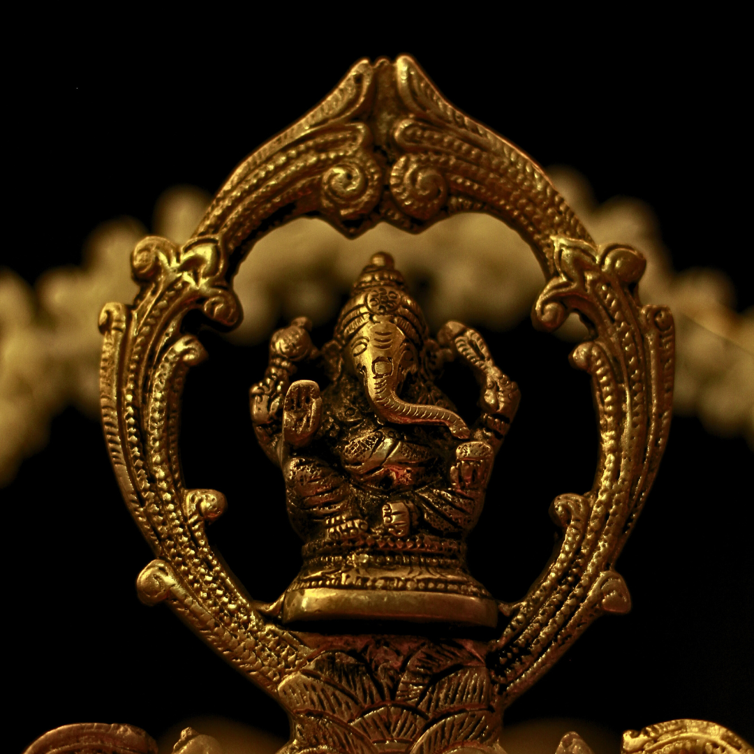 Antique Brass Heavy Ganesha Urli | Diwali Urli for decor